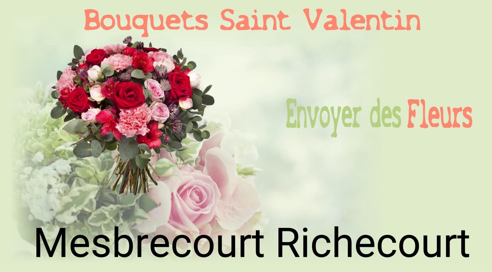 Roses de Saint-Valentin livrées à Mesbrecourt-Richecourt